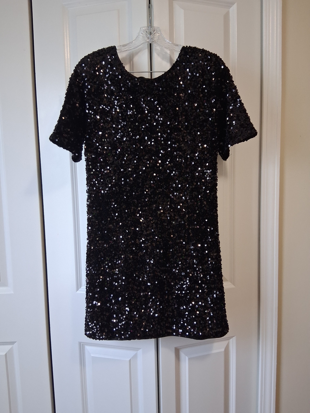Sequin Mini Dress - Black